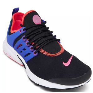Nike Womens Air Presto Black Pink Blue Comfy Mesh Running Style Sneakers Sz 12